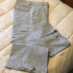 Wool cropped pants